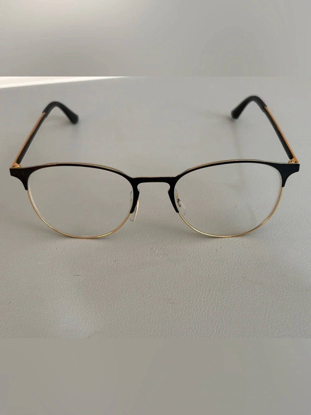 Ray-Ban RB6375 2890 Gold Black Eyeglasses – 51•18 145